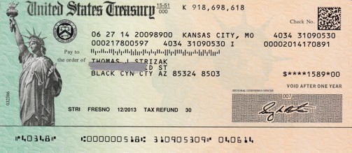 Virginia tax refund paper check