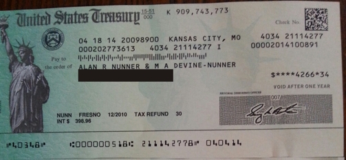 2010 fed refund