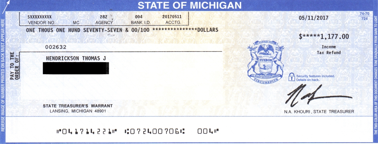 Tax Rebate Check Michigan